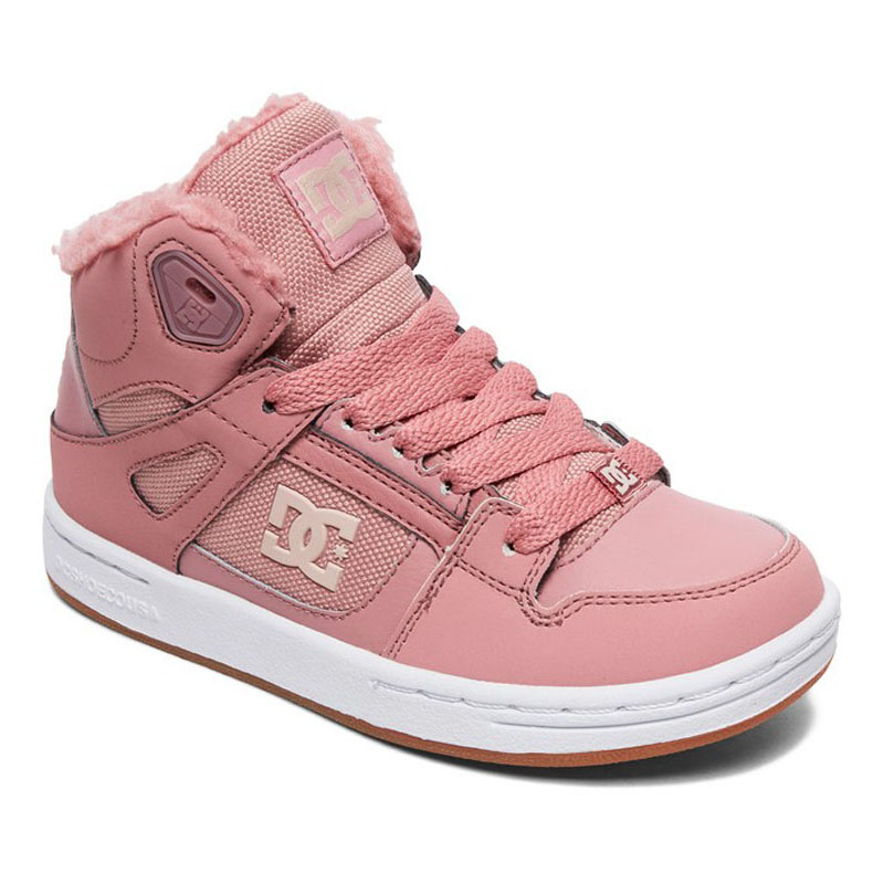 DC KIDS PURE HIGH TOP WNT BOOTS ROSE