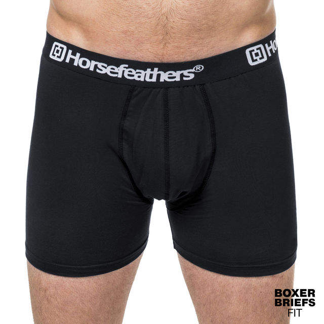 HORSEFEATHERS DYNASTY 3PACK BOXER BLACK