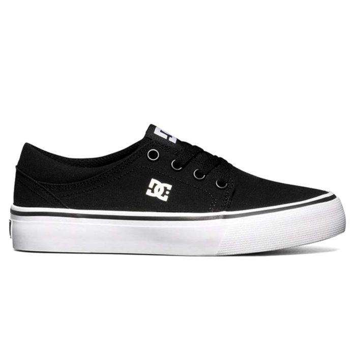 DC TRASE YOUTH SHOES BLACK WHITE