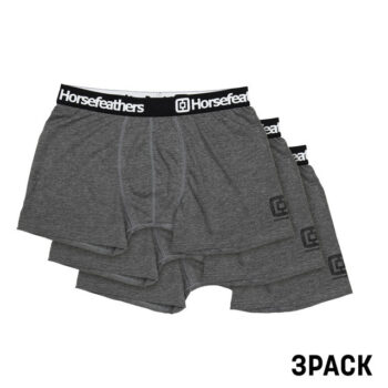 HORSEFEATHERS DYNASTY 3PACK BOXER HEATHER ANTHRACITE