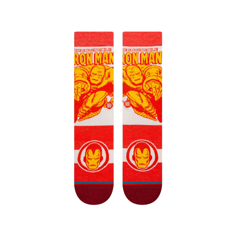STANCE IRON MAN MARQUEE SOCKS RED