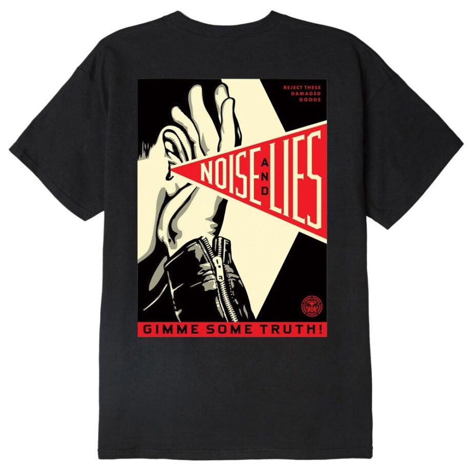 OBEY GIMME SOME TRUTH CLASSIC T-SHIRT BLACK