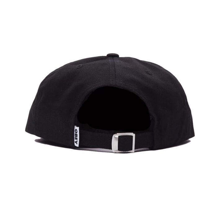 OBEY SCORPION 6 PANEL STRAPBACK BLACK - Image 2