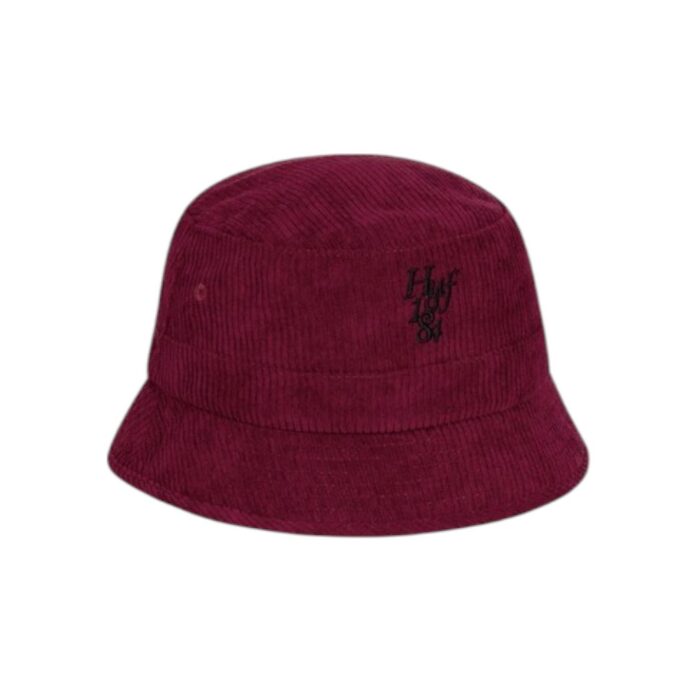 HUF 1984 CORD BUCKET HAT BLOODSTONE - Image 3