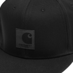 CARHARTT WIP LOGO CAP BLACK - Image 3