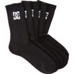 DC SPP 5 PACK CREW SOCKS BLACK