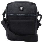 DC STARCHER SMALL SHOULDER BAG BLACK LEOPARD