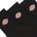 DICKIES VALLEY GROVE MID 3 PACK SOCKS BLACK - Image 2