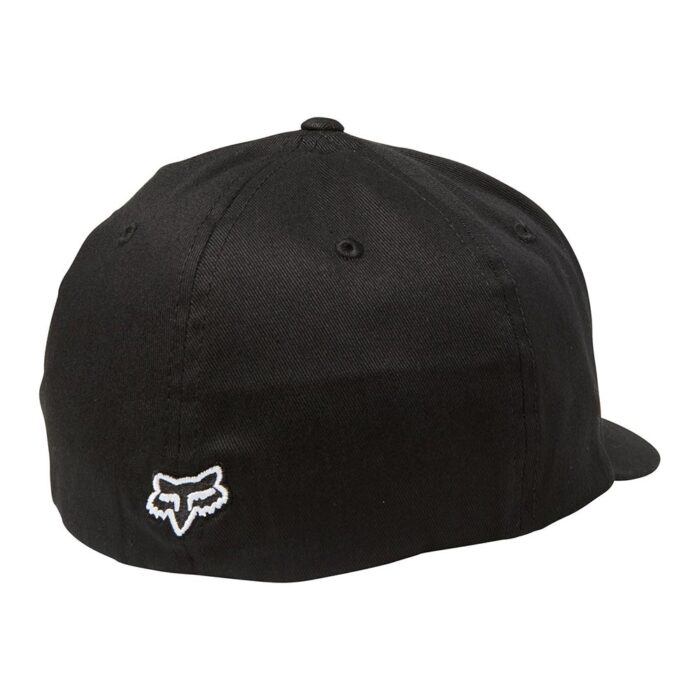 FOX YOUTH FLEX 45 FLEXFIT HAT BLACK WHITE - Image 2