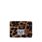 HERSCHEL CHARLIE WALLET LEOPARD BLACK