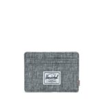 HERSCHEL CHARLIE WALLET RAVEN CROSSHATCH
