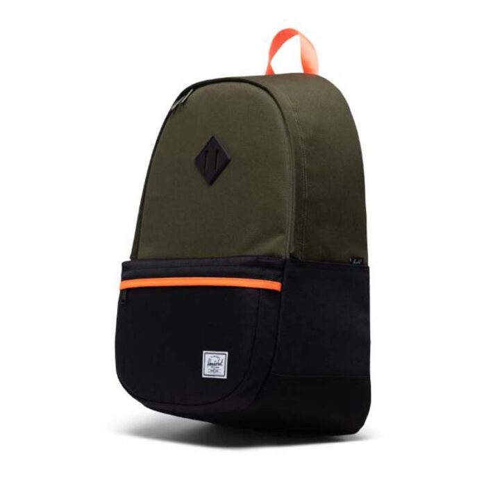 HERSCHEL HERITAGE PRO BACKPACK IVY GREEN BLACK SHOCKING ORANGE - Image 3