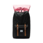 HERSCHEL LITTLE AMERICA BACKPACK BLACK TAN SYNTHETIC LEATHER - Image 2