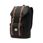 HERSCHEL LITTLE AMERICA BACKPACK BLACK TAN SYNTHETIC LEATHER - Image 3