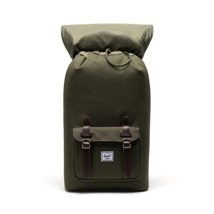 HERSCHEL LITTLE AMERICA BACKPACK IVY GREEN CHICORY COFFEE - Image 3