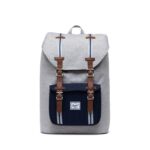 HERSCHEL LITTLE AMERICA MID BACKPACK LIGHT GREY CROSSHATCH PEACOAT