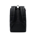 HERSCHEL LITTLE AMERICA MID BACKPACK BLACK TAN SYNTHETIC LEATHER - Image 4