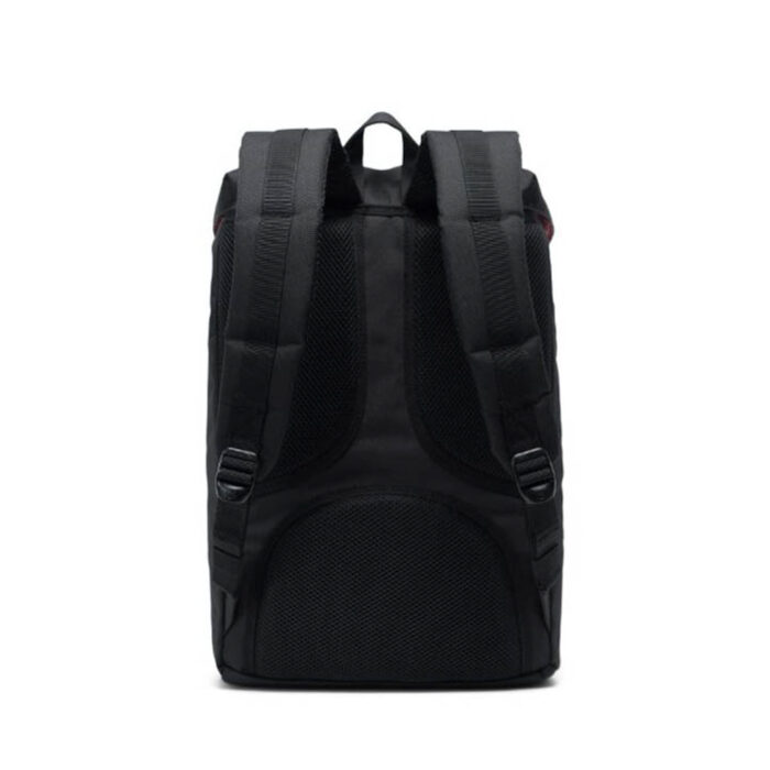 HERSCHEL LITTLE AMERICA MID BACKPACK BLACK TAN SYNTHETIC LEATHER - Image 4