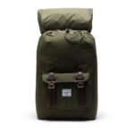 HERSCHEL LITTLE AMERICA MID BACKPACK IVY GREEN CHICORY COFFEE - Εικόνα 3