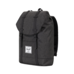 HERSCHEL RETREAT BACKPACK BLACK CROSSHATCH BLACK RUBBER - Image 2