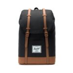 HERSCHEL RETREAT BACKPACK BLACK SADDLE