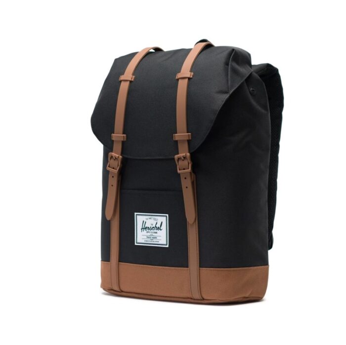 HERSCHEL RETREAT BACKPACK BLACK SADDLE - Image 2
