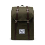HERSCHEL RETREAT BACKPACK IVY GREEN CHICORY COFFEE