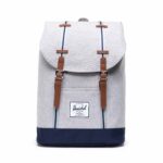 HERSCHEL RETREAT BACKPACK LIGHT GREY CROSSHATCH PEACOAT