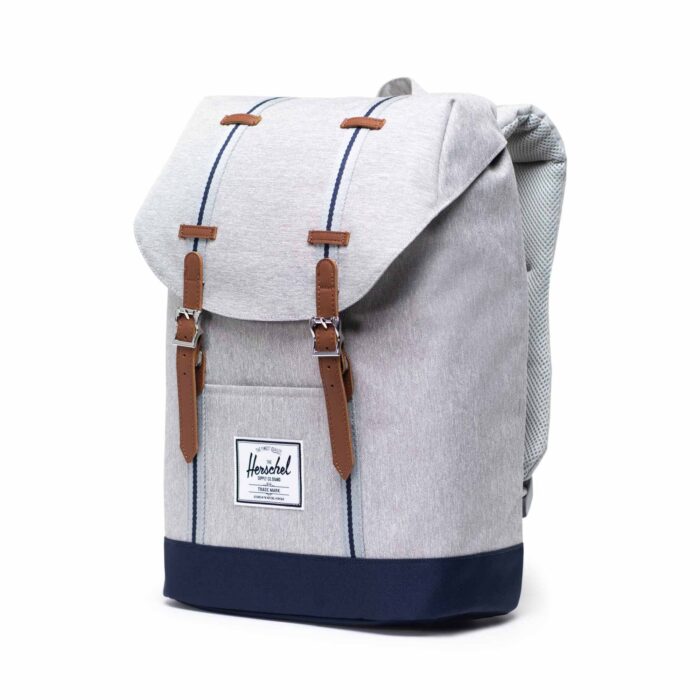HERSCHEL RETREAT BACKPACK LIGHT GREY CROSSHATCH PEACOAT - Εικόνα 2