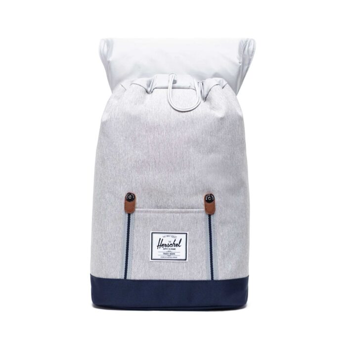 HERSCHEL RETREAT BACKPACK LIGHT GREY CROSSHATCH PEACOAT - Εικόνα 3