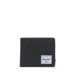 HERSCHEL ROY COIN WALLET BLACK CROSSHATCH