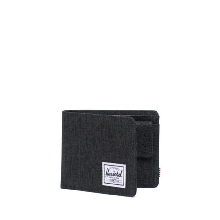 HERSCHEL ROY COIN WALLET BLACK CROSSHATCH - Image 2