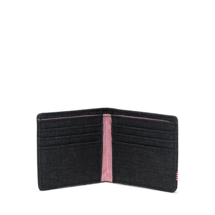 HERSCHEL ROY WALLET BLACK CROSSHATCH - Εικόνα 3