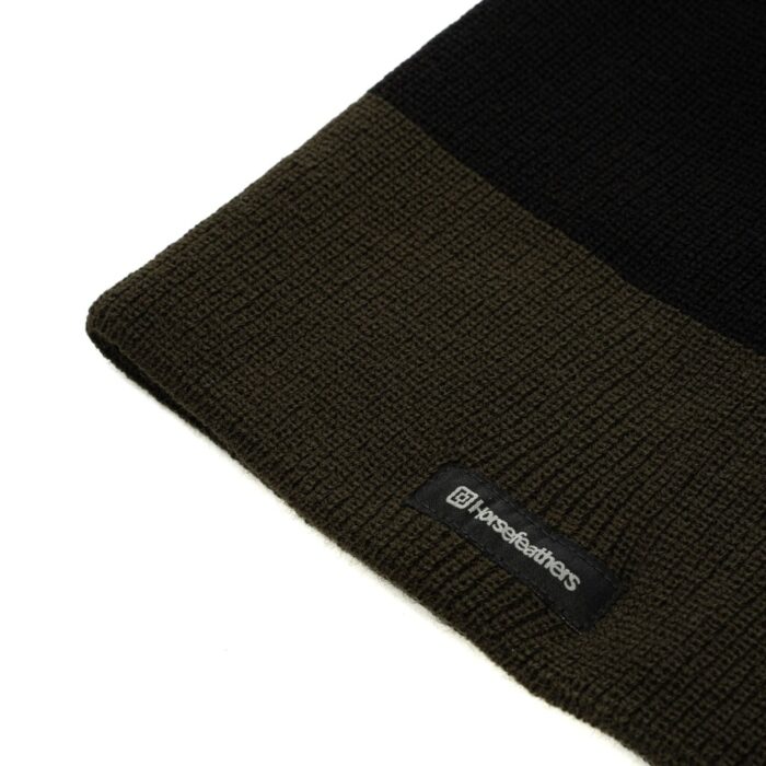 HORSEFEATHERS MATTEO BEANIE DARK OLIVE - Image 3