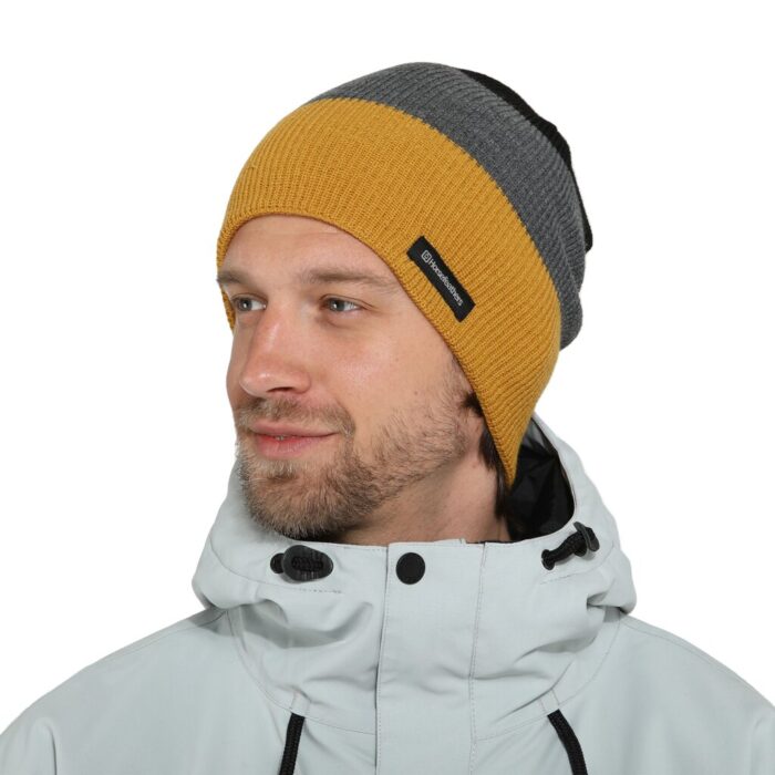 HORSEFEATHERS MATTEO BEANIE YELLOW - Image 3