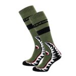 HORSEFEATHERS SHARK SNOWBOARD SOCKS OLIVE