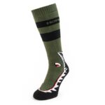 HORSEFEATHERS SHARK SNOWBOARD SOCKS OLIVE - Image 2