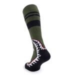HORSEFEATHERS SHARK SNOWBOARD SOCKS OLIVE - Image 4