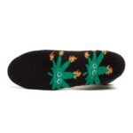 HUF GREEN BUDDY FLAME SOCKS BLACK - Image 2