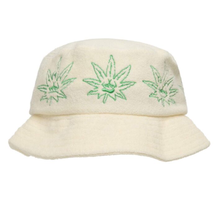 HUF GREEN BUDDY TERRY CLOTH BUCKET HAT NATURAL - Image 2