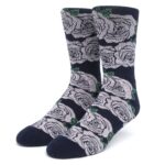 HUF ROSETTE SOCKS NAVY