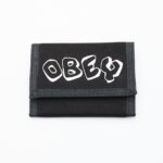 OBEY BLOCK TRI FOLD WALLET BLACK