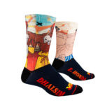 ODD SOX X STREET FIGHTER DHALSIM VS E HONDA CREW SOCKS MULTI - Image 4