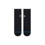 STANCE ICON QUARTER 3 PACK SOCKS BLACK - Image 4