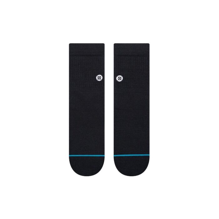 STANCE ICON QUARTER 3 PACK SOCKS BLACK - Image 4