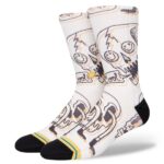 STANCE TALKING HEADS SOCKS VINTAGE WHITE