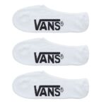 VANS CLASSIC SUPER NO SHOW 3 PAIR PK SOCKS WHITE