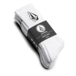 VOLCOM FULL STONE 3PK SOCKS WHITE - Image 2