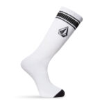 VOLCOM HIGH STRIPE SOCKS WHITE