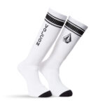 VOLCOM HIGH STRIPE SOCKS WHITE - Image 3